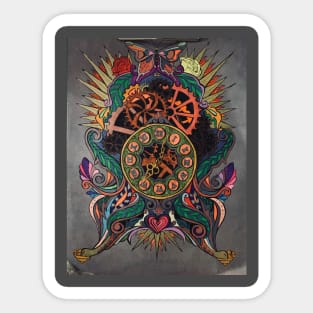 Time is chaotically beautiful Sticker